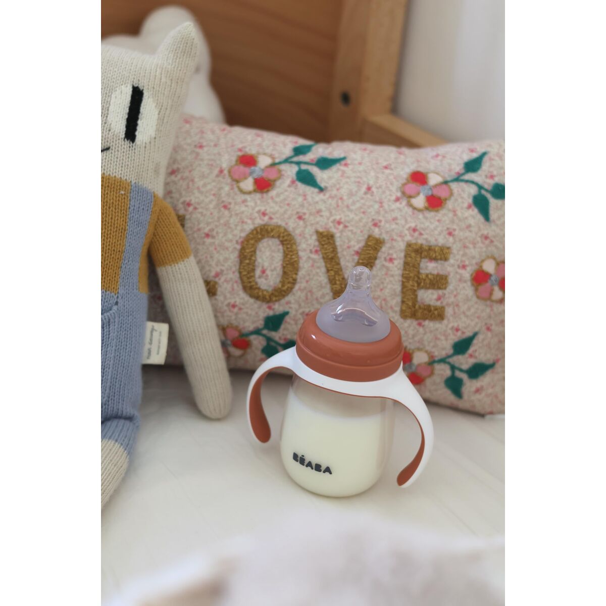 Paharul de învăţare Béaba Portocaliu 210 ml - Bebelus, Alăptarea și hrănirea