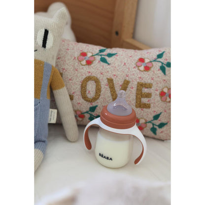 Paharul de învăţare Béaba Portocaliu 210 ml - Bebelus, Alăptarea și hrănirea