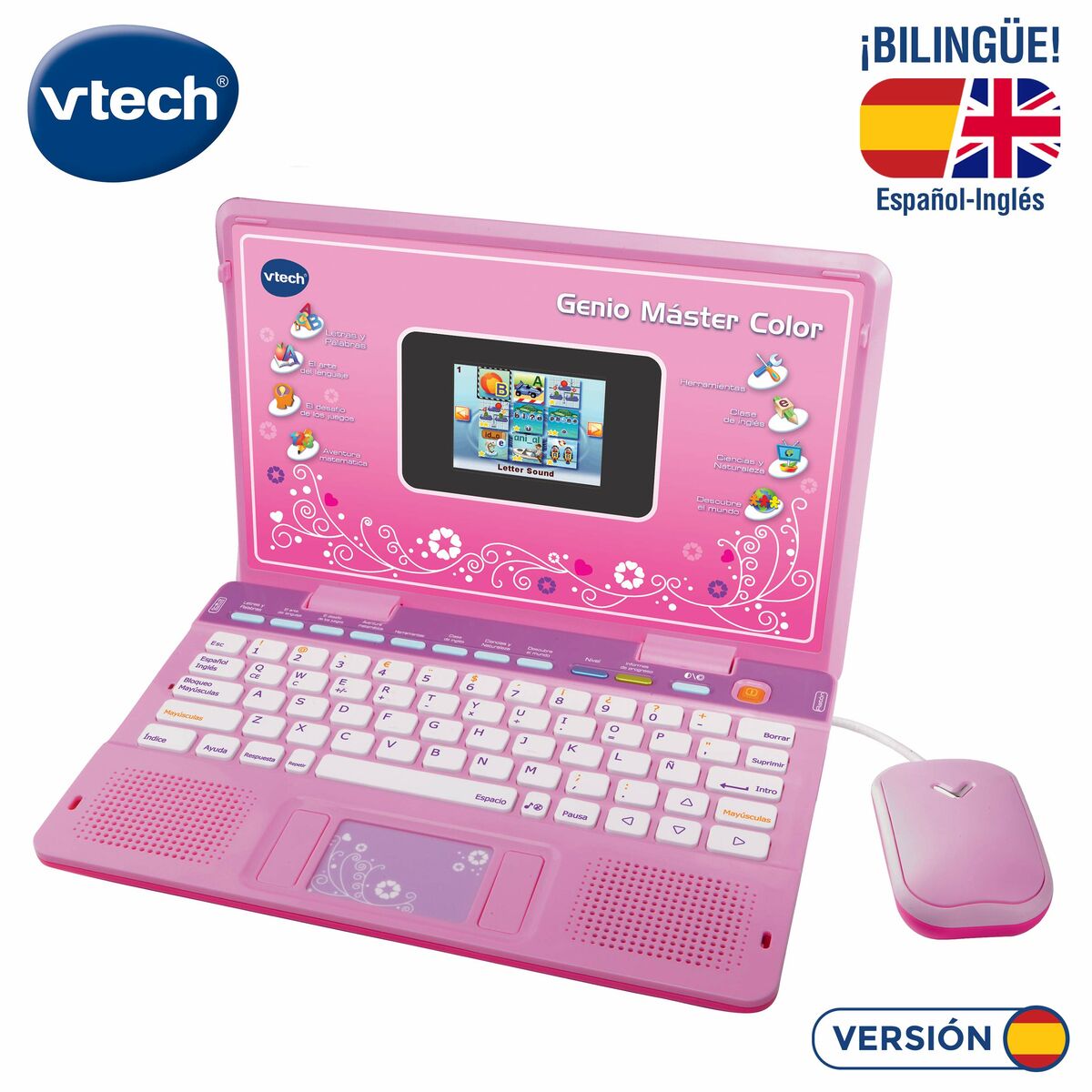 Laptop jucărie Vtech 80-133867-122 Roz - Jucarii si jocuri, Jucării electronice
