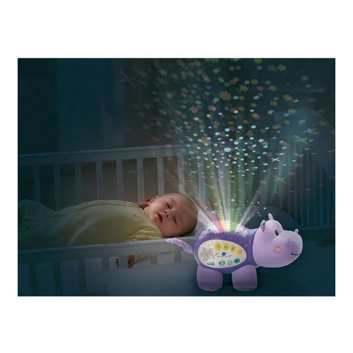Jucărie de Pluș cu Sunet Vtech Hippo Dodo Starry Night (FR) Mov - Bebelus, Jucăriile copilăriei timpurii