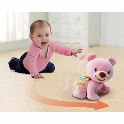 Jucărie de Pluș Vtech Baby Bear, 1,2,3 Follow Me Muzical Roz - Jucarii si jocuri, Jucării de pluș