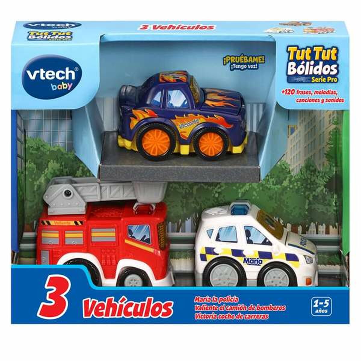 Set de Jucării cu Vehicule Vtech 8 x 9 x 5,5 cm 3 Piese - Jucarii si jocuri, Vehicule