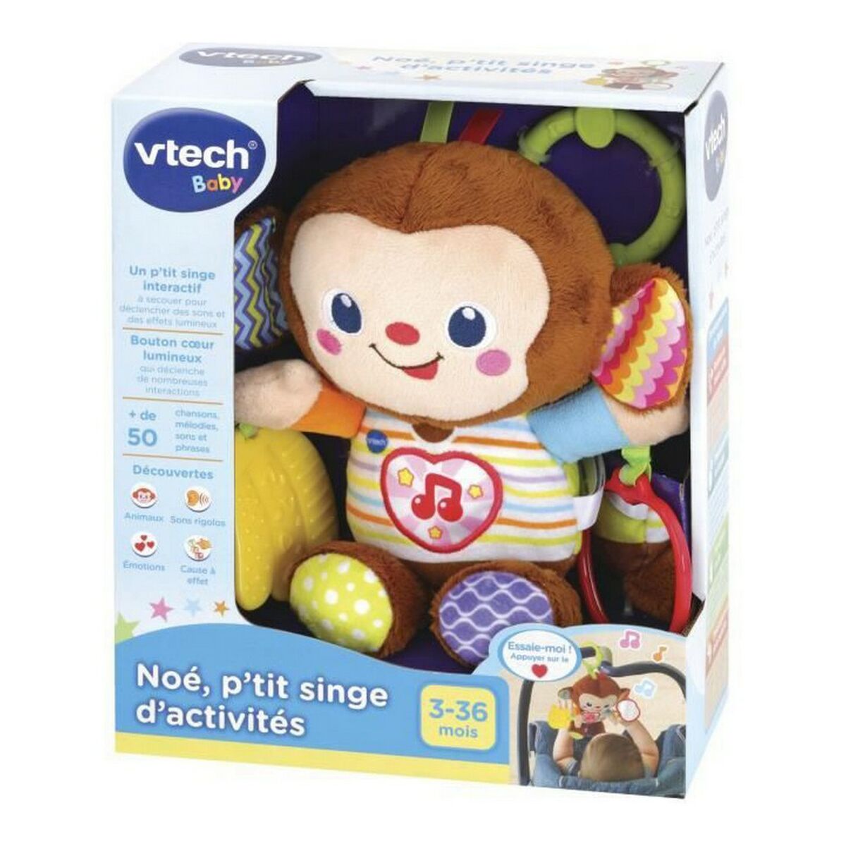 Jucării Vtech Baby Noé, p'tit singe d'activités - Bebelus, Jucăriile copilăriei timpurii