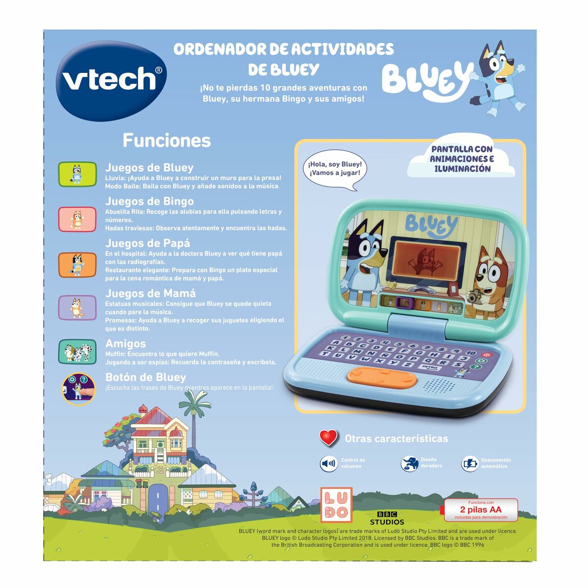 Laptop jucărie Vtech Bluey ES - Jucarii si jocuri, Jucării electronice
