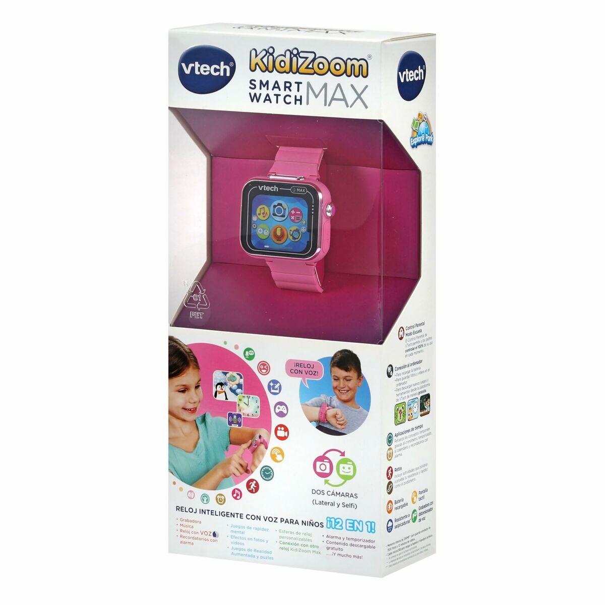Ceas Copii Vtech Kidizoom Smartwatch Max 256 MB Interactiv Roz - Jucarii si jocuri, Jucării electronice
