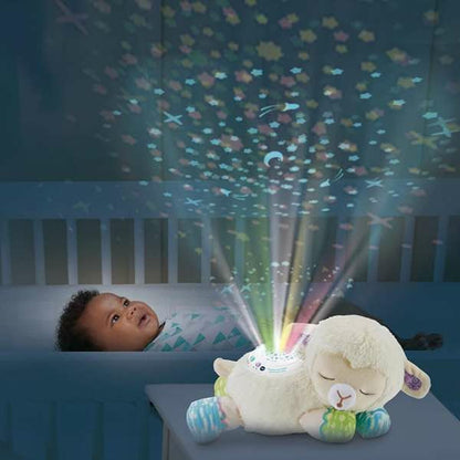 Jucărie de Pluș Oaie cu Proiector LED Vtech Sweet Dreams 15 x 32 x 12 cm - Bebelus, Dormitor