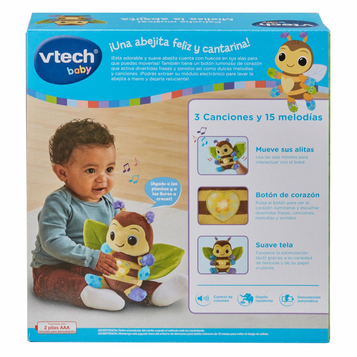 Jucărie de Pluș cu Sunet Vtech Mielisa Albină 22,5 x 11,6 x 24,1 cm - Jucarii si jocuri, Jucării de pluș
