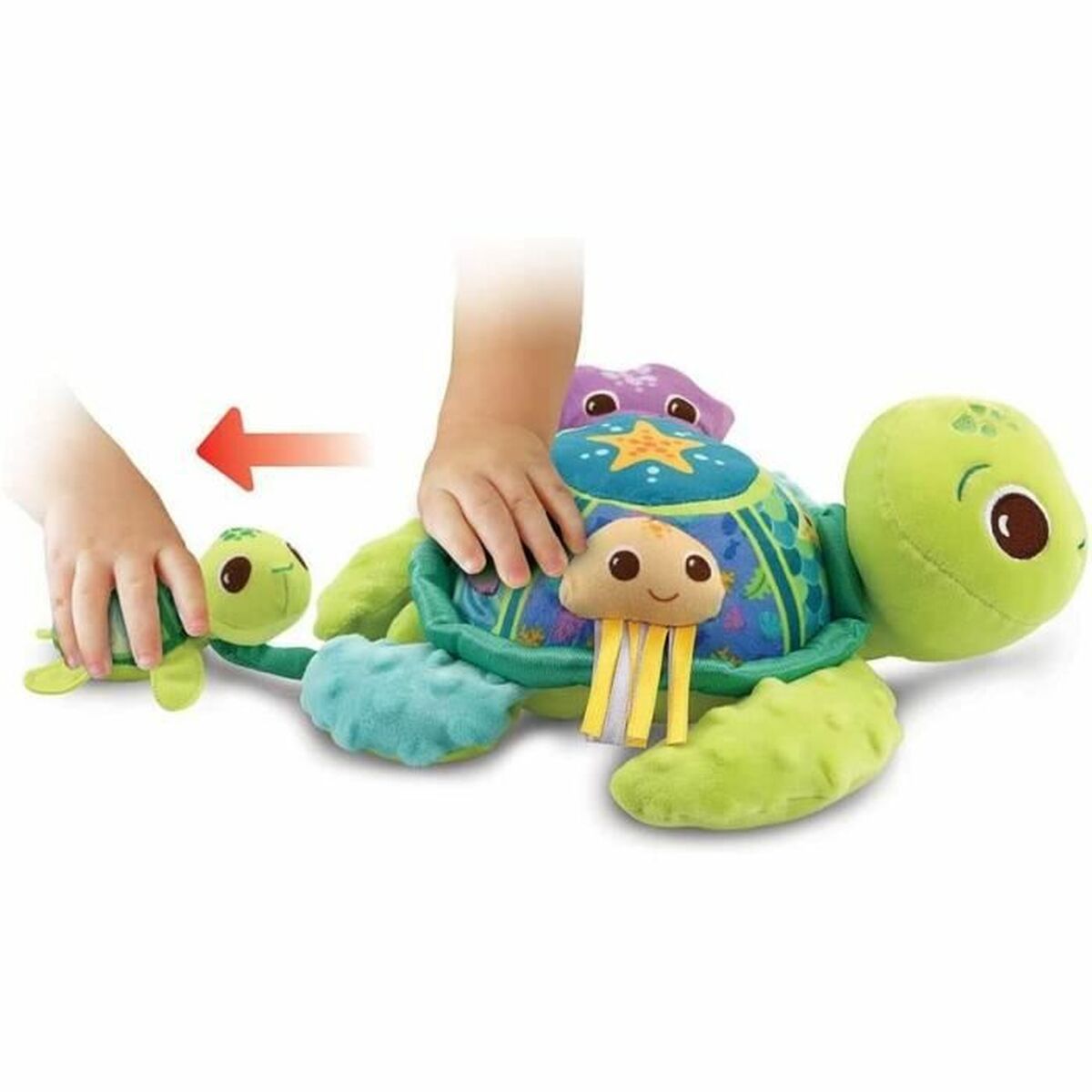 Jucărie de Pluș Vtech Baby Juju, Mother Turtle + 6 Luni Reciclat Muzical - Jucarii si jocuri, Jucării de pluș