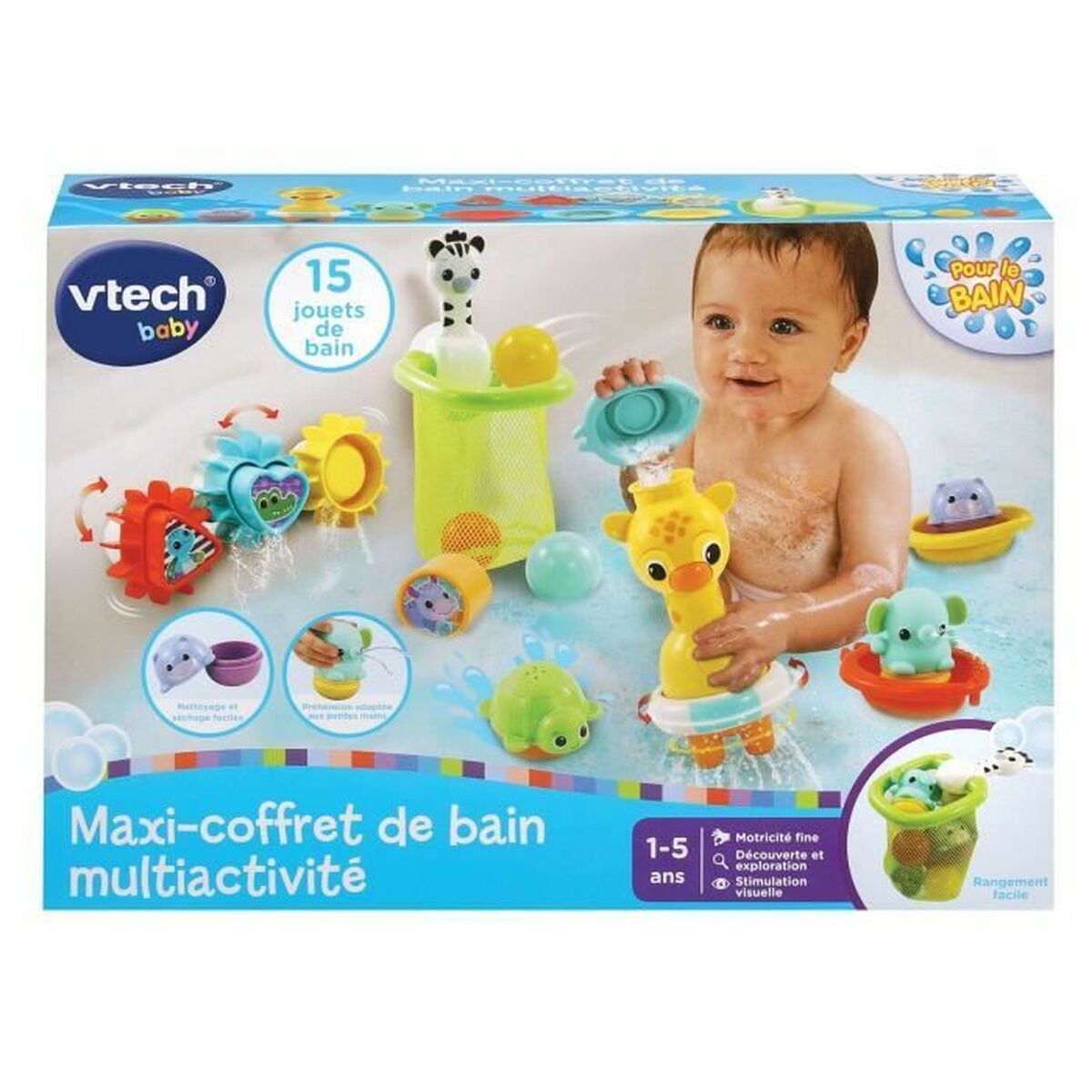 Jucării pentru Baie Vtech Baby Coffret De Bain Multi-Activité (FR) - Acasă și bucătărie, Baie