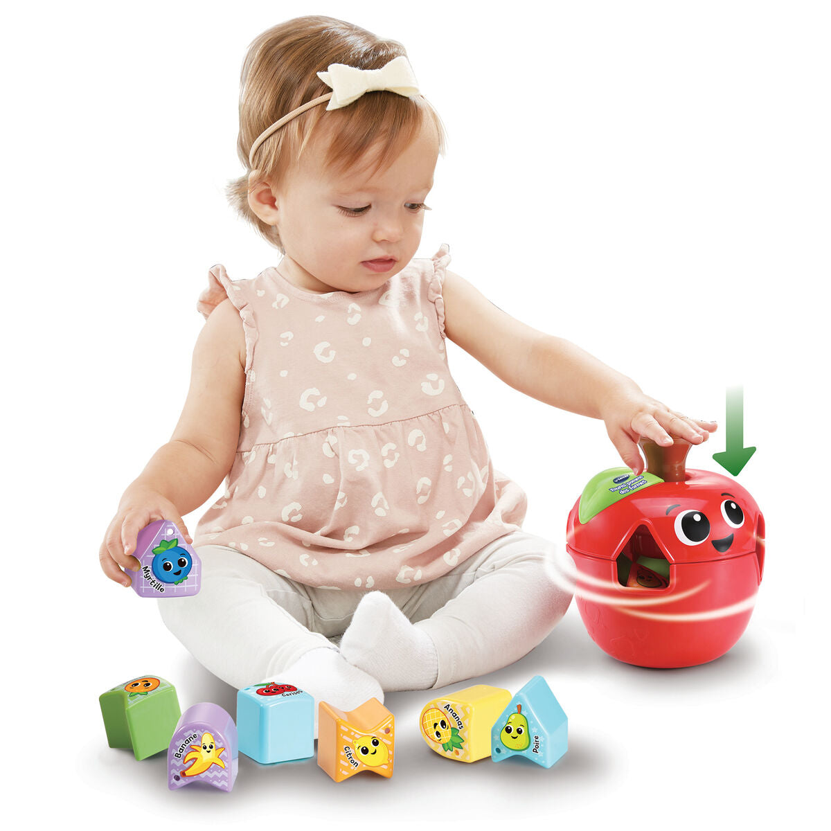 Jucărie interactivă pentru bebeluși Vtech Baby Tourni Pomme Des Formes - Bebelus, Jucăriile copilăriei timpurii