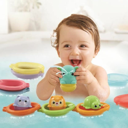 Jucărie educațională Vtech Baby Cofret de Bain empilo rigo l´eu (FR) - Bebelus, Jucăriile copilăriei timpurii