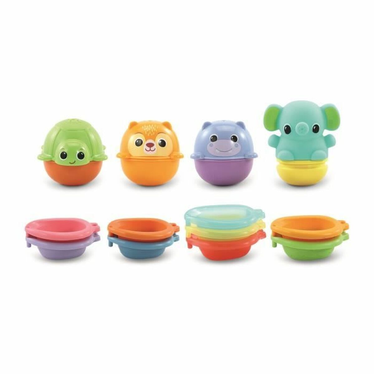 Jucărie educațională Vtech Baby Cofret de Bain empilo rigo l´eu (FR) - Bebelus, Jucăriile copilăriei timpurii