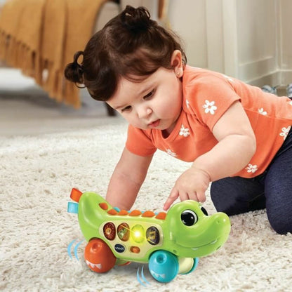 Jucărie educațională Vtech Baby Rouli Croco rigolo (FR) - Bebelus, Jucăriile copilăriei timpurii