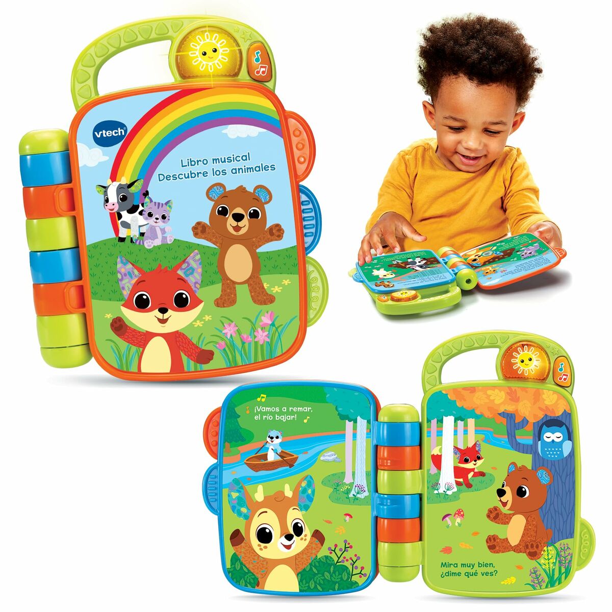 Prima Mea Carte Muzicală Vtech 18,8 x 5,5 x 21,6 cm animale - Bebelus, Jucăriile copilăriei timpurii