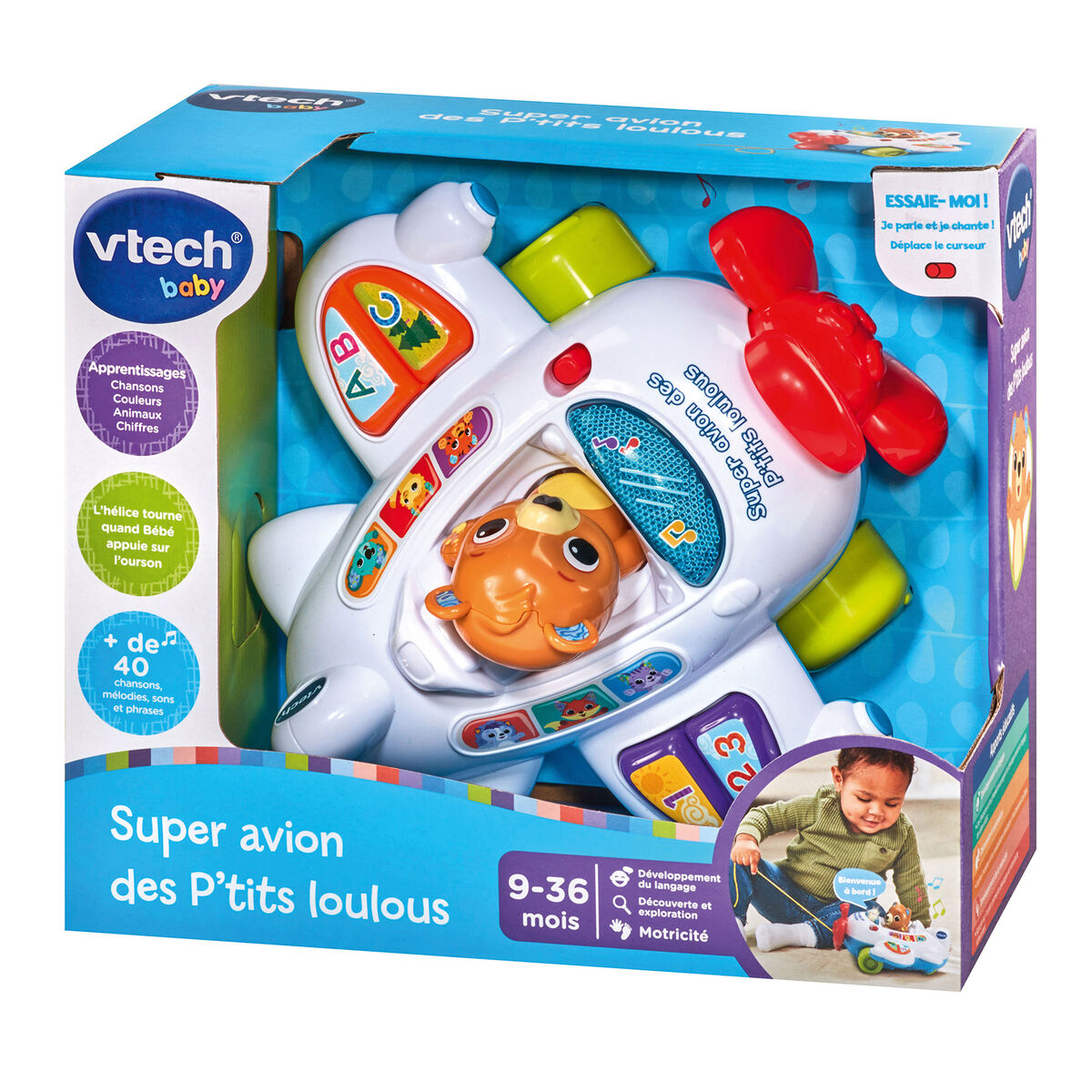 Jucărie educațională Vtech Baby Super avion des P´tits Loulous (FR) - Bebelus, Jucăriile copilăriei timpurii