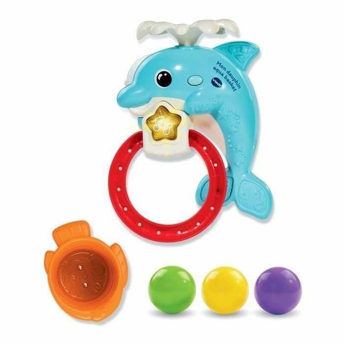 Jucărie educațională Vtech Baby Coffret de Bain empilo rigo l´eu (FR) - Bebelus, Jucăriile copilăriei timpurii