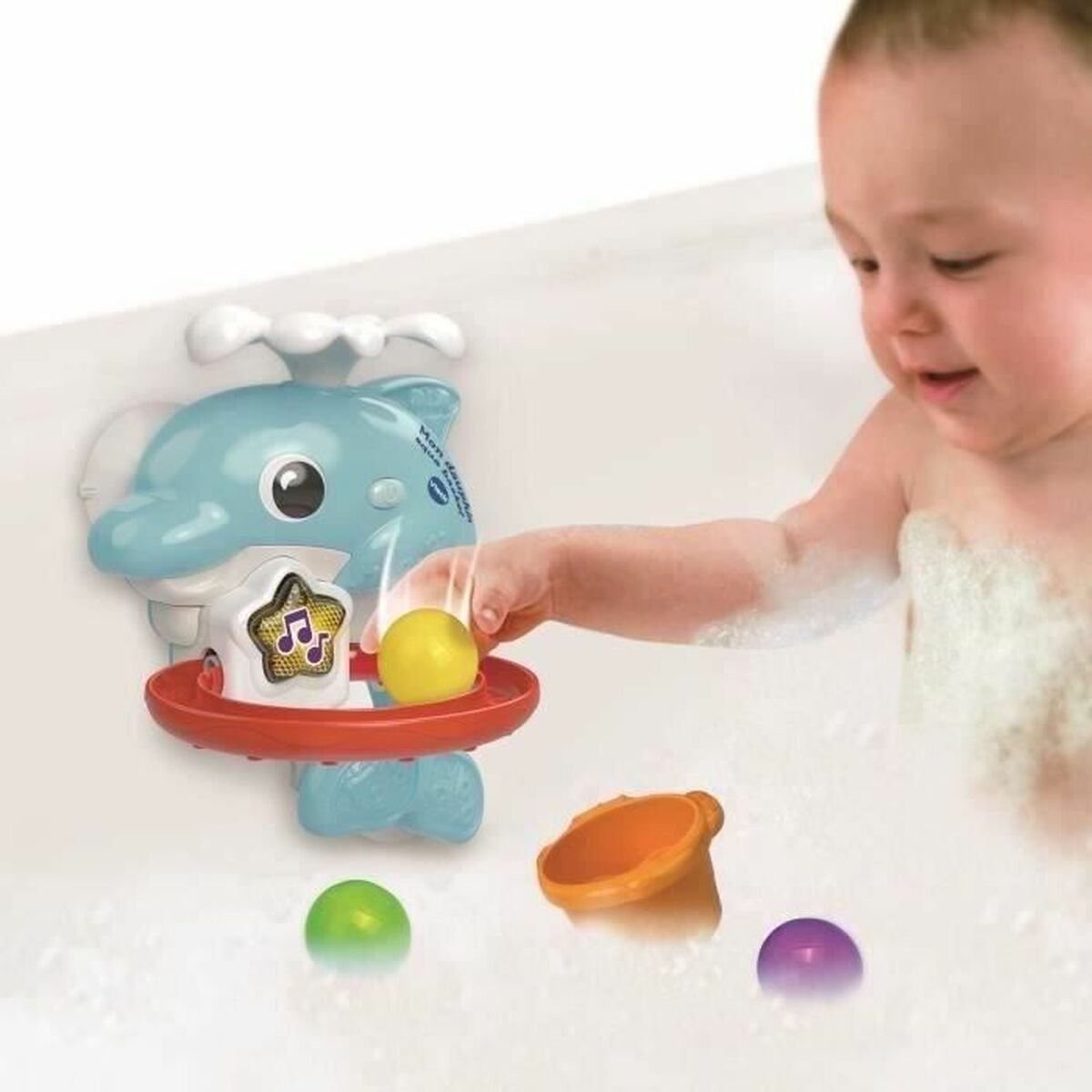 Jucărie educațională Vtech Baby Coffret de Bain empilo rigo l´eu (FR) - Bebelus, Jucăriile copilăriei timpurii