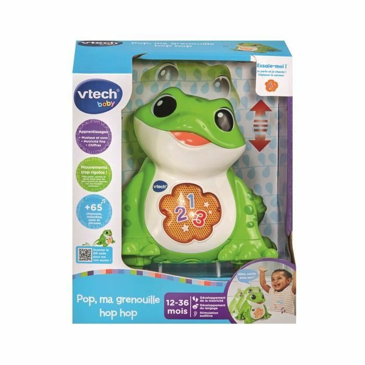 Jucărie educațională Vtech Baby Pop, ma grenouille hop hop (FR) - Bebelus, Jucăriile copilăriei timpurii