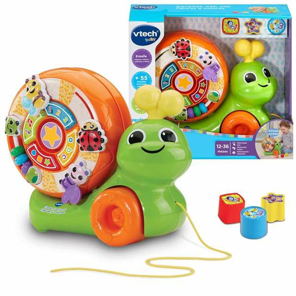 Jucărie de tras și împins Vtech Caracol - Bebelus, Jucăriile copilăriei timpurii