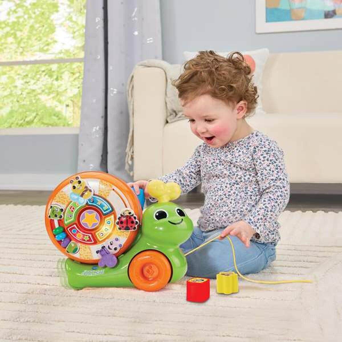 Jucărie de tras și împins Vtech Caracol - Bebelus, Jucăriile copilăriei timpurii