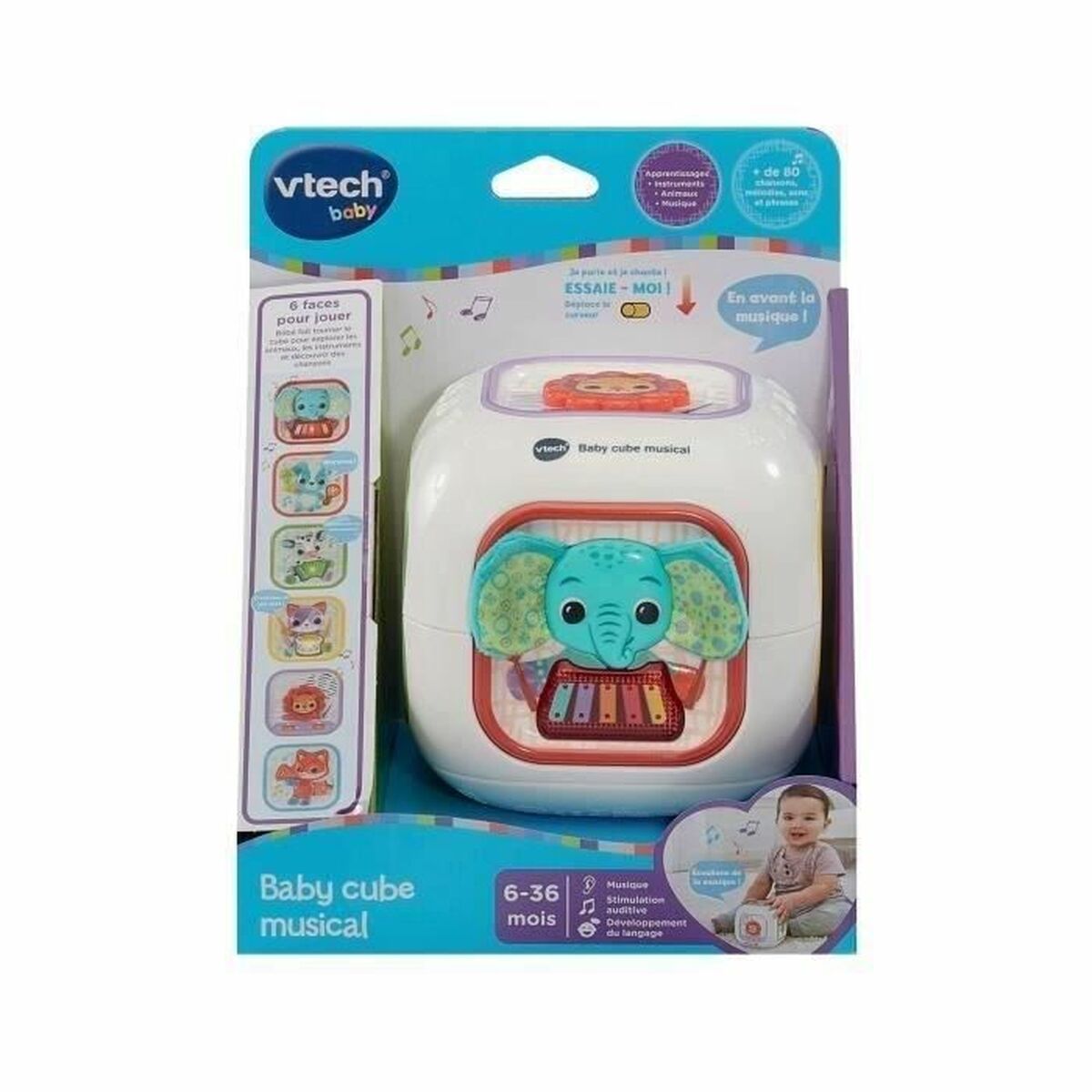 Joc din lemn Vtech Baby - Bebelus, Jucăriile copilăriei timpurii