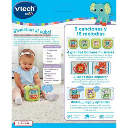 Jucărie muzicală Vtech 12 x 12 x 12 cm - Bebelus, Jucăriile copilăriei timpurii