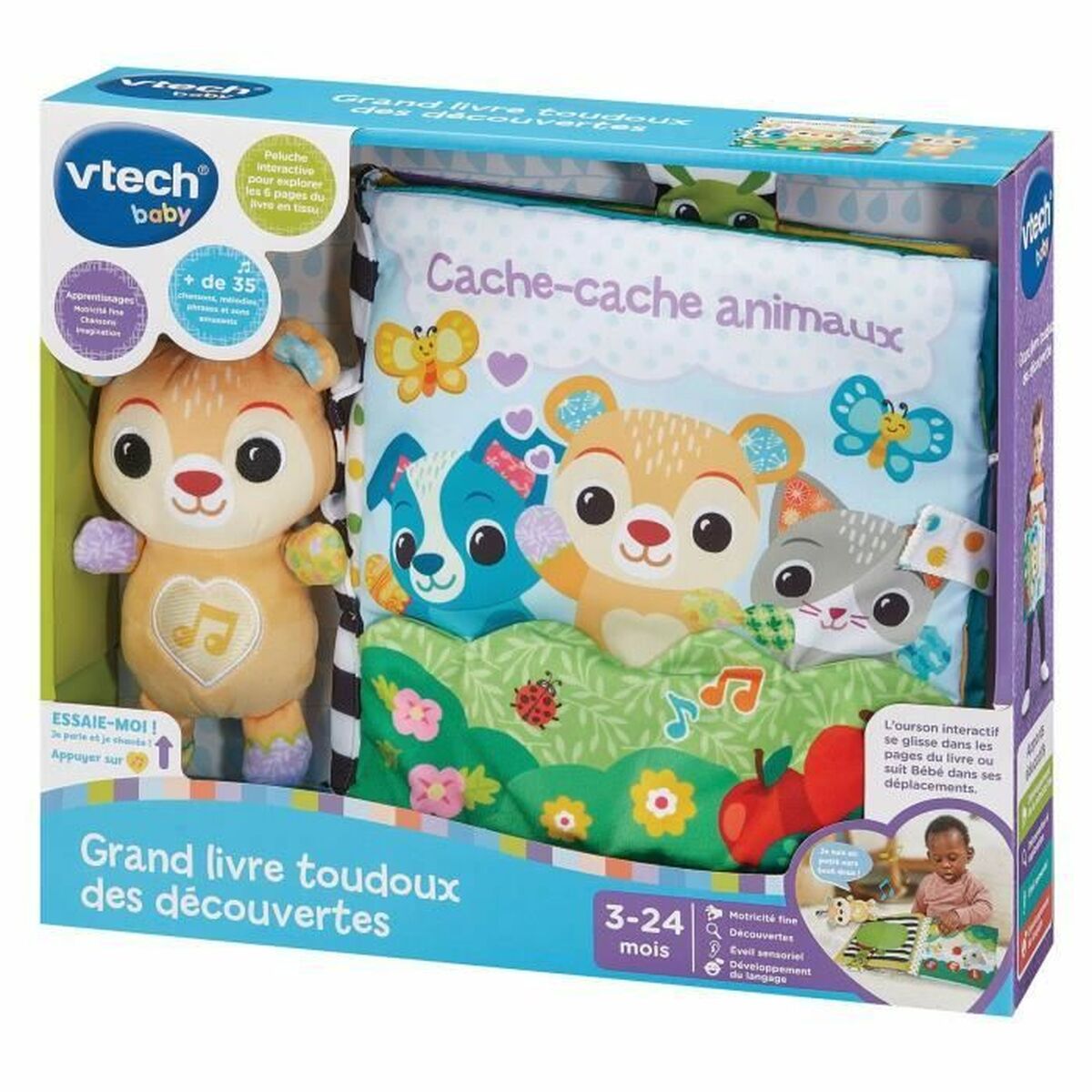 Jucărie muzicală Vtech Baby Big Toudoux Book of Discoveries - Bebelus, Jucăriile copilăriei timpurii
