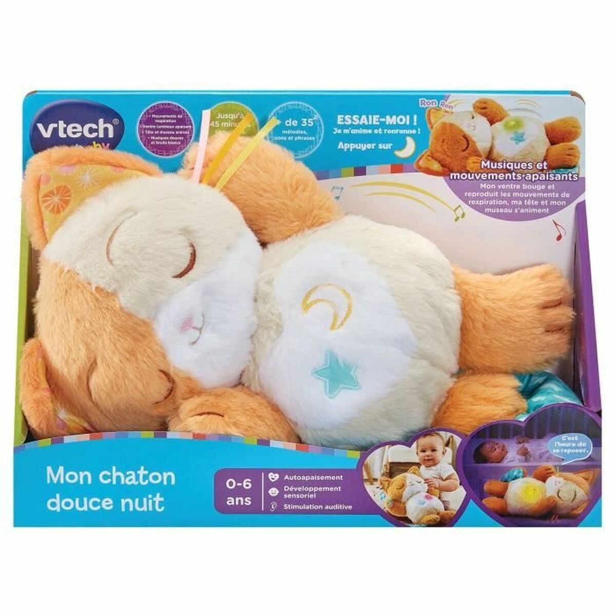 Jucărie muzicală Vtech Baby My Kitten Sweet Night - Bebelus, Jucăriile copilăriei timpurii