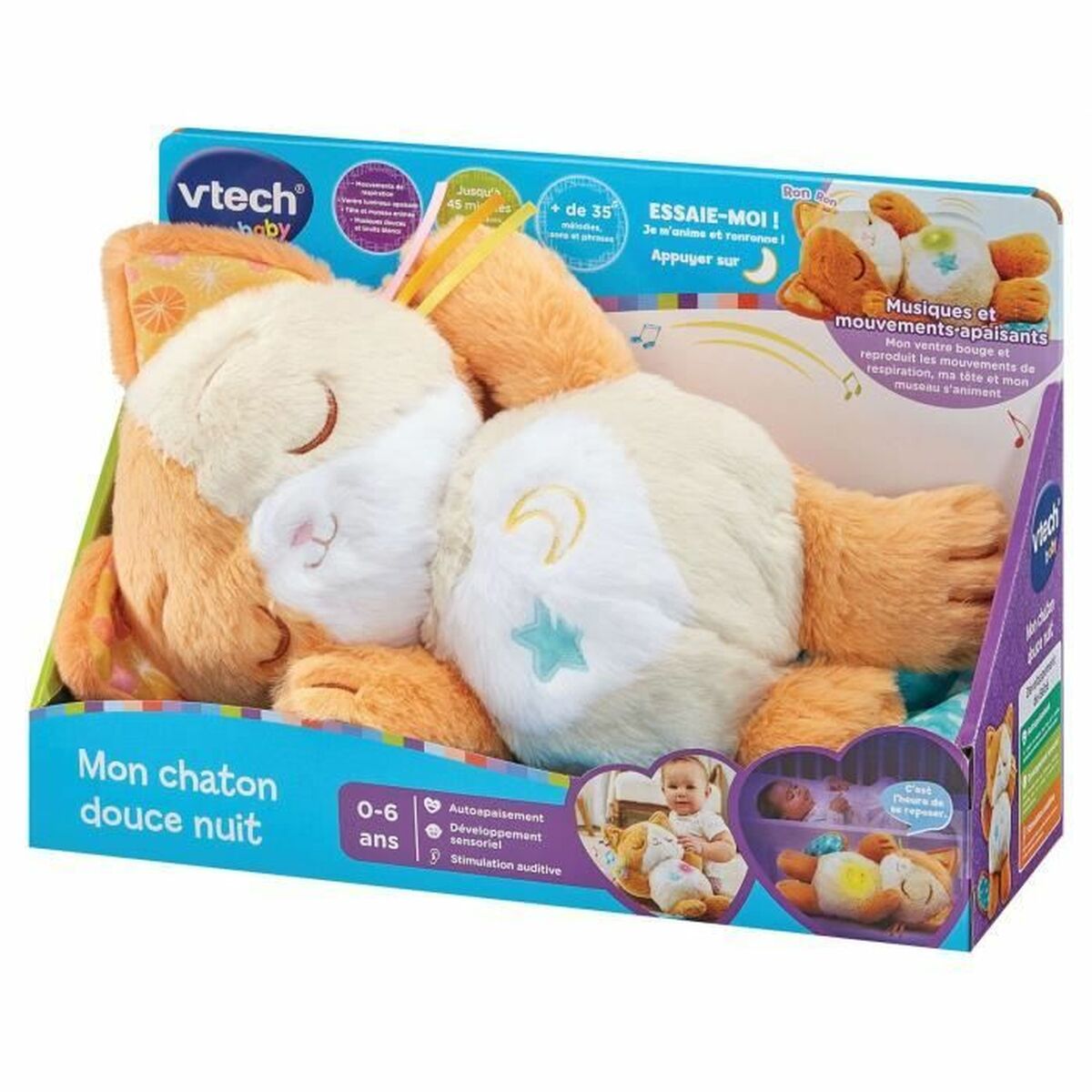 Jucărie muzicală Vtech Baby My Kitten Sweet Night - Bebelus, Jucăriile copilăriei timpurii