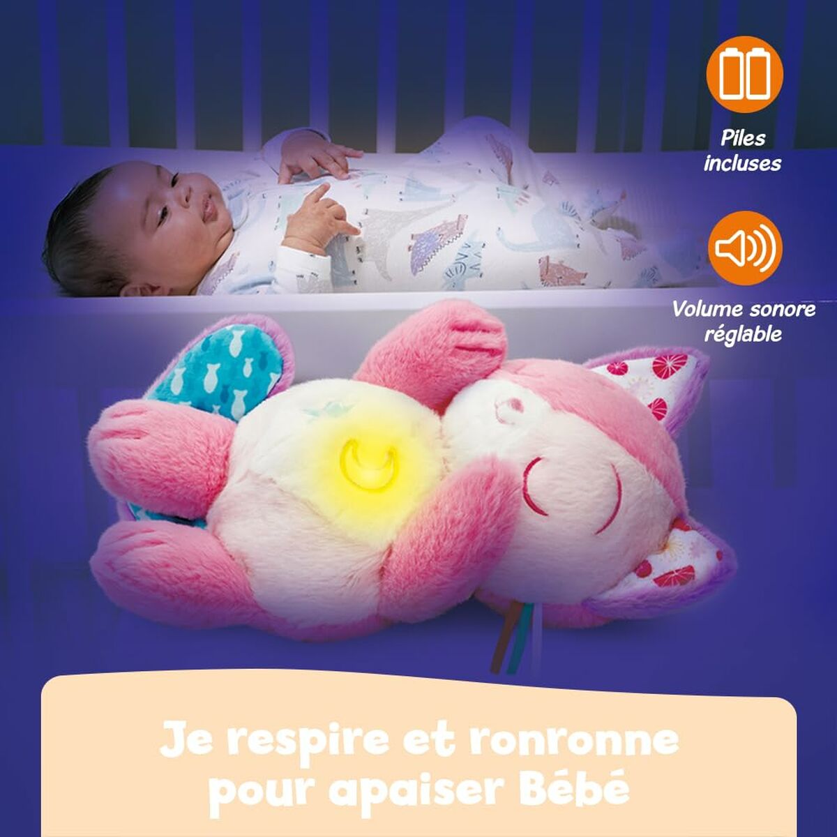 Jucărie de Pluș cu Sunet Vtech Baby - Bebelus, Dormitor