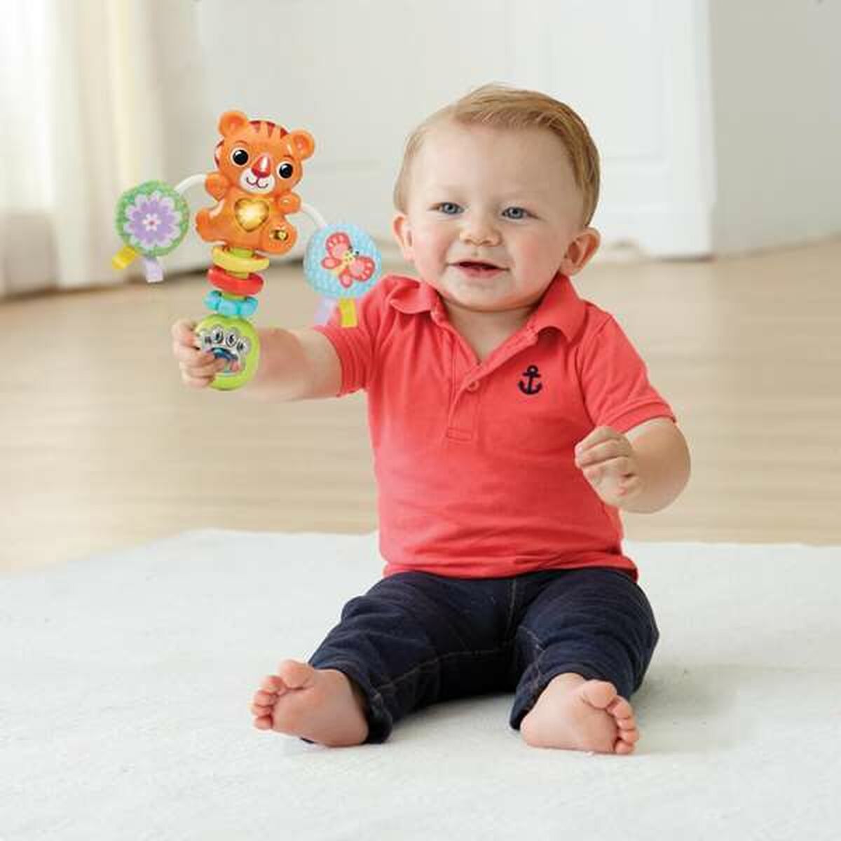 Zornăitoare Vtech 18,4 x 16 x 4,7 cm Tigru - Bebelus, Jucăriile copilăriei timpurii