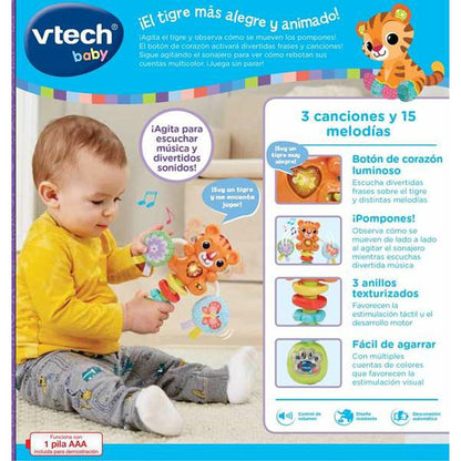 Zornăitoare Vtech 18,4 x 16 x 4,7 cm Tigru - Bebelus, Jucăriile copilăriei timpurii