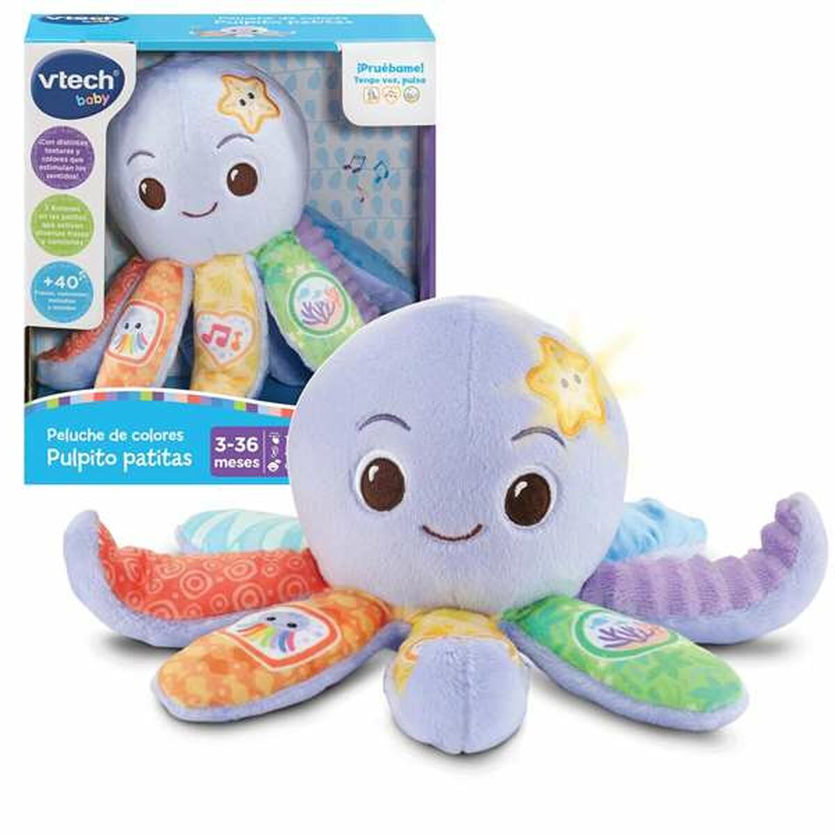 Jucărie de Pluș Vtech Textilă Caracatiță 20,5 x 17,6 x 11 cm - Jucarii si jocuri, Jucării de pluș