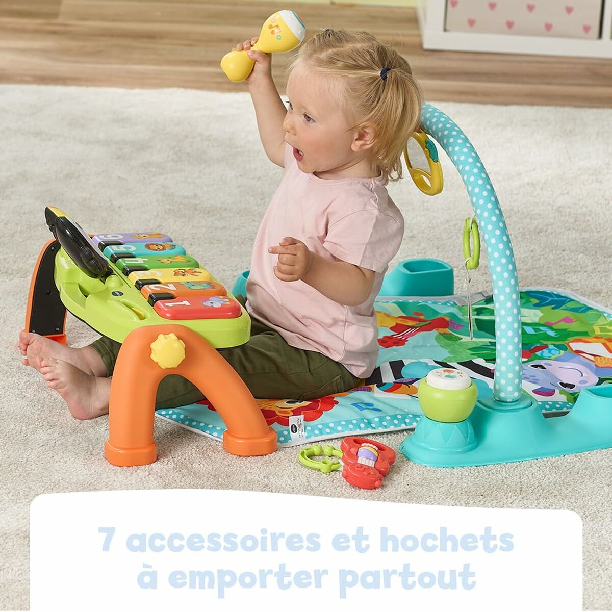 Saltea de joacă Vtech Baby Tap Tap Carton Plastic Pian - Bebelus, Activitate și divertisment