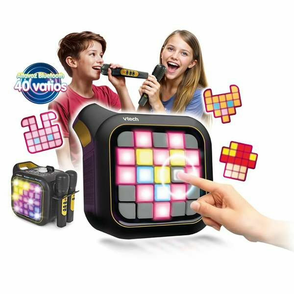 Difuzor Bluetooth cu Microfon Karaoke Vtech Duo Golden edition - Jucarii si jocuri, Jucării electronice