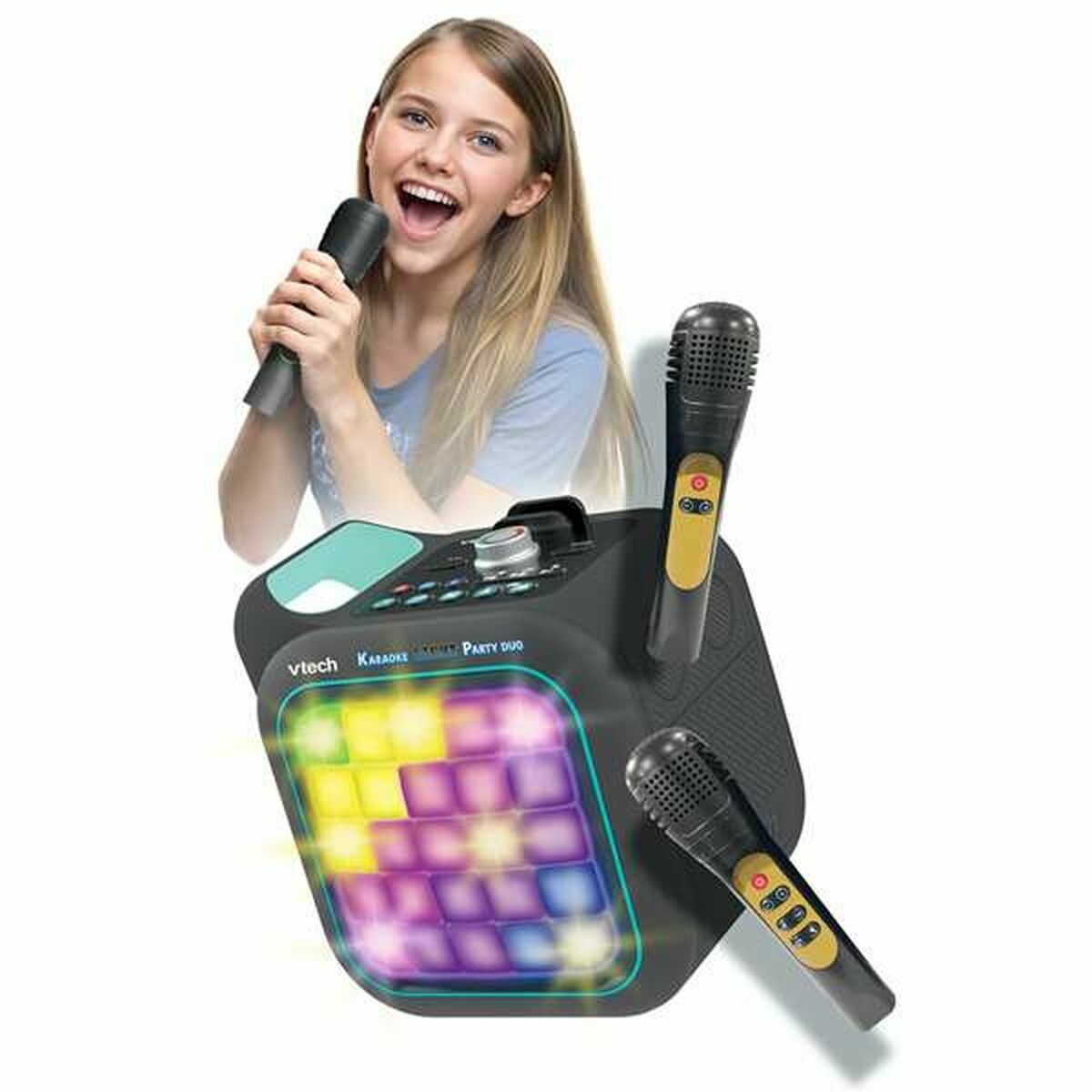 Difuzor Bluetooth cu Microfon Karaoke Vtech Duo Golden edition - Jucarii si jocuri, Jucării electronice