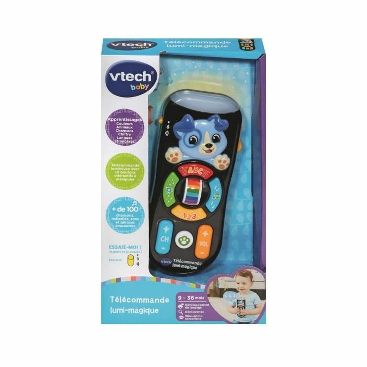 Jucărie educațională Vtech Baby Télécommande lumi-magique (FR) - Bebelus, Jucăriile copilăriei timpurii