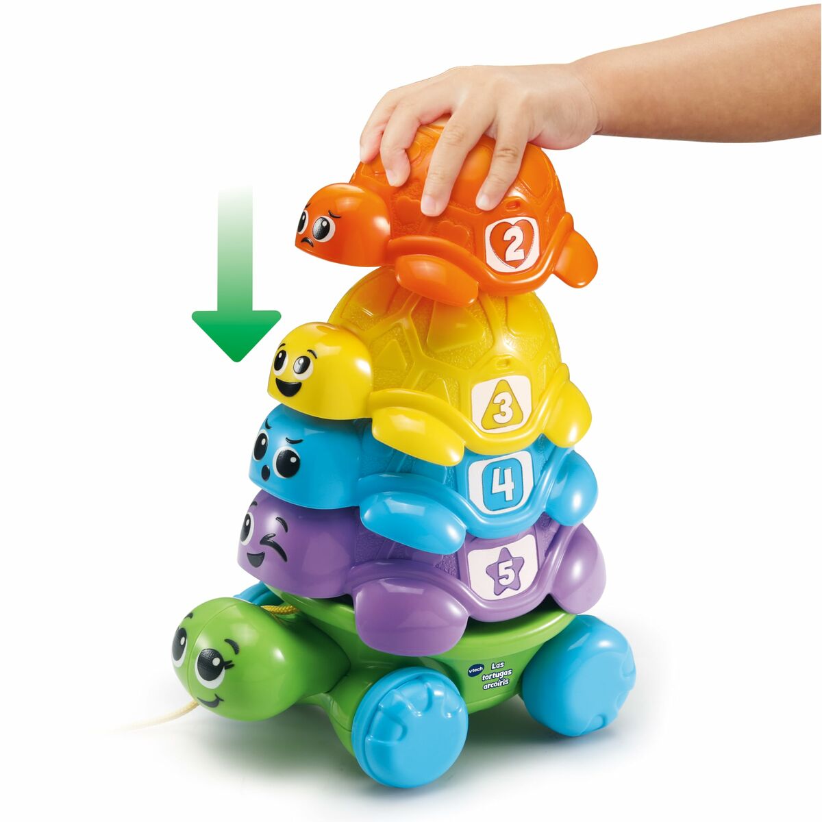 Jucărie pentru copii Vtech 17,5 x 11,5 x 24 cm Broască țestoasă Curcubeu - Bebelus, Jucăriile copilăriei timpurii