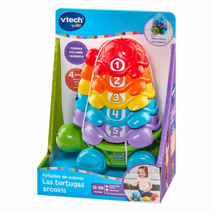 Jucărie pentru copii Vtech 17,5 x 11,5 x 24 cm Broască țestoasă Curcubeu - Bebelus, Jucăriile copilăriei timpurii