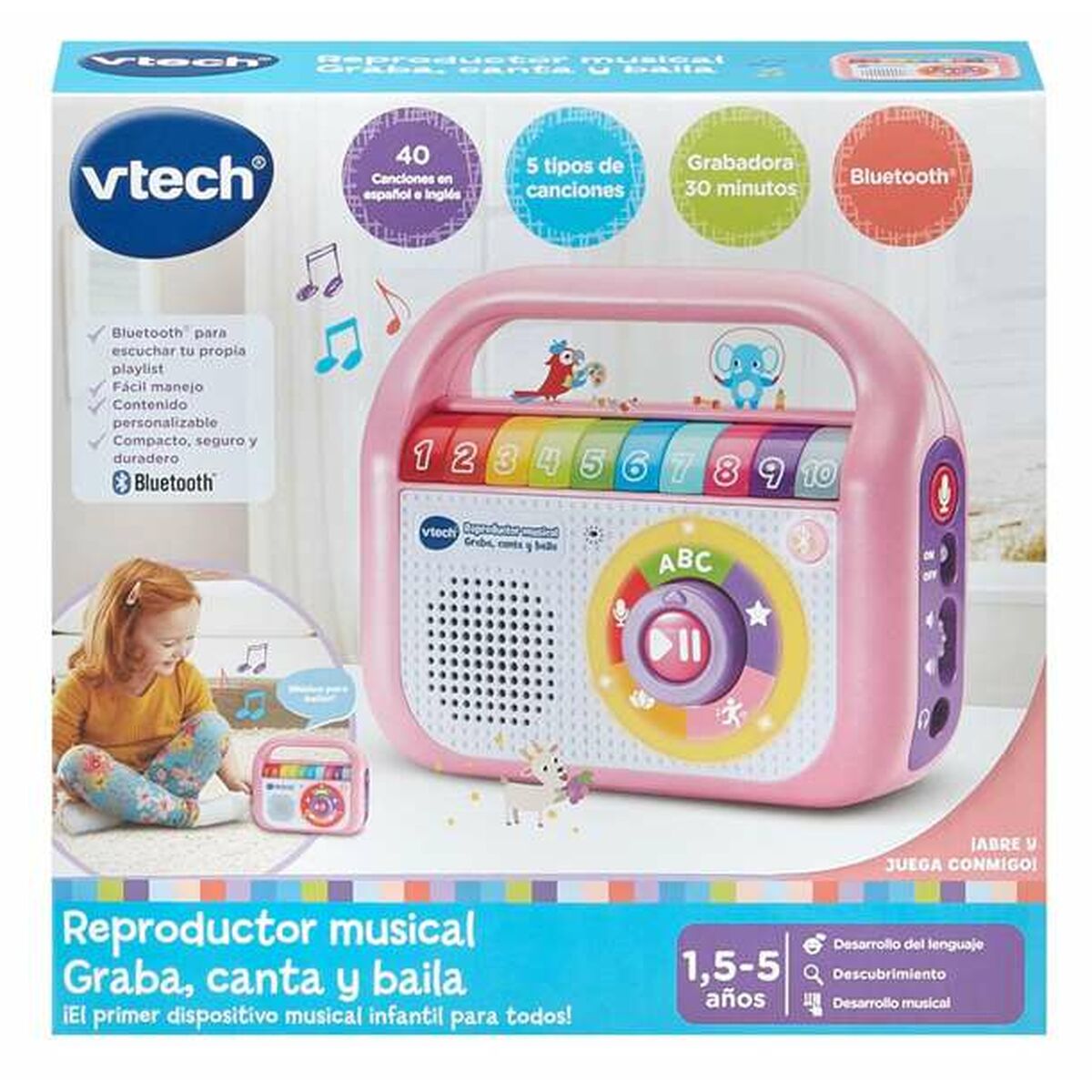 Jucărie muzicală Vtech 14,8 x 17,5 x 6 cm - Bebelus, Jucăriile copilăriei timpurii