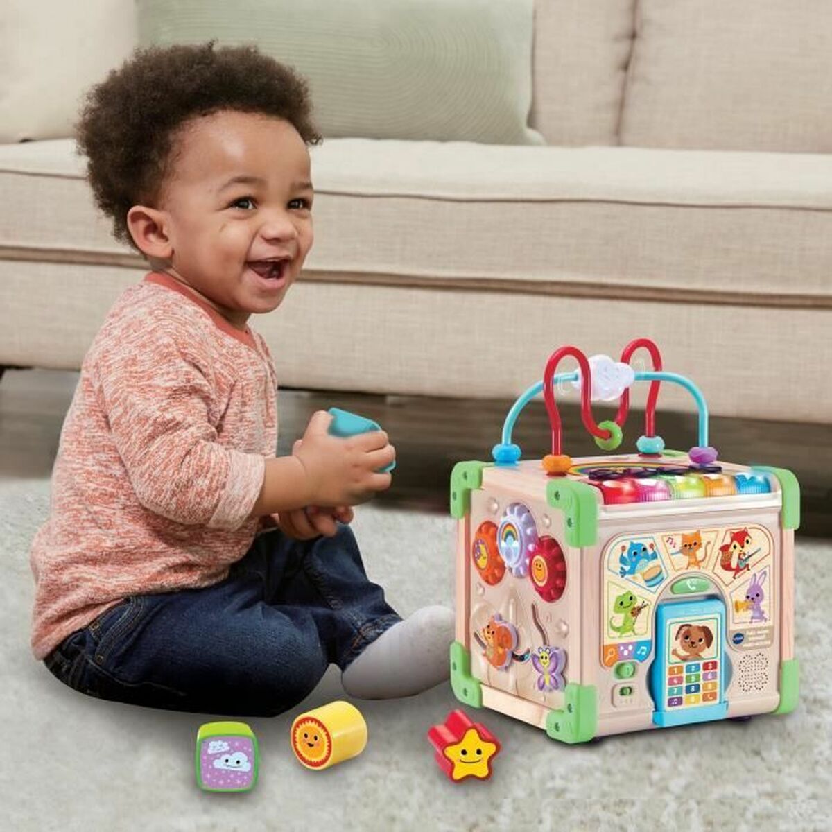 Centru de activităţi Vtech Baby 80-617105 Maro Multicolor - Bebelus, Jucăriile copilăriei timpurii