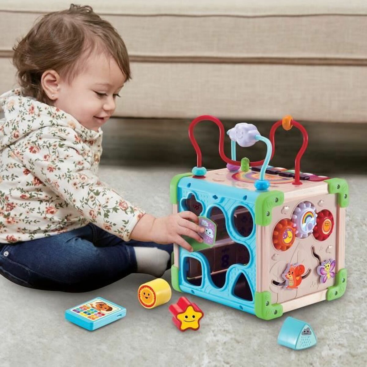 Centru de activităţi Vtech Baby 80-617105 Maro Multicolor - Bebelus, Jucăriile copilăriei timpurii