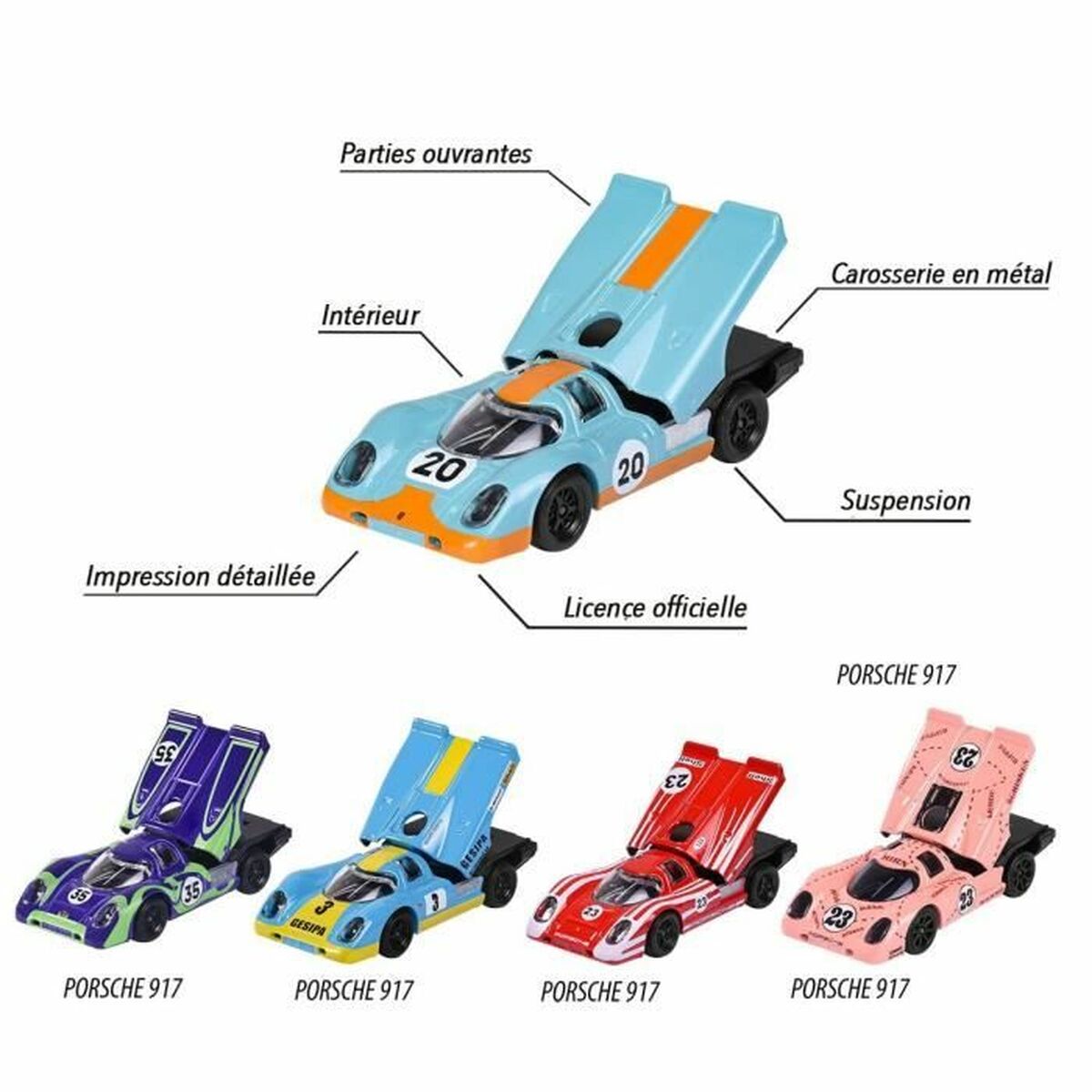 Mașină Majorette Porsche 917 giftpack - Jucarii si jocuri, Vehicule