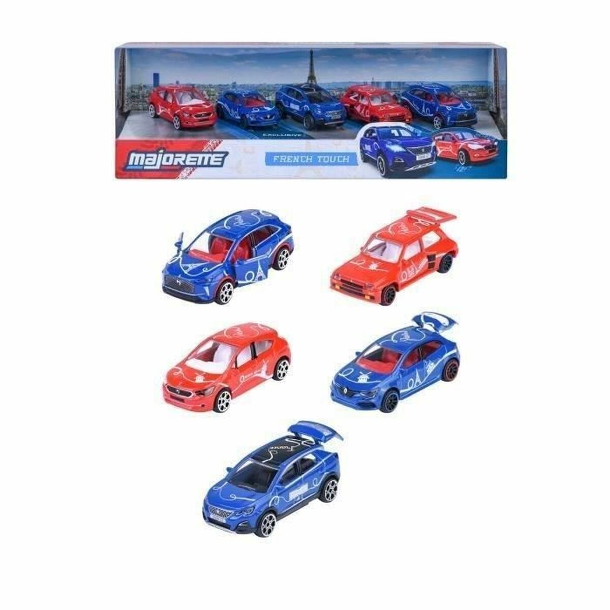 Set 5 Mașinuțe de Colecție (Metal) Majorette French Touch, Tematică Franța, Ediție Limitată - Jucarii si jocuri, Imitații de jocuri