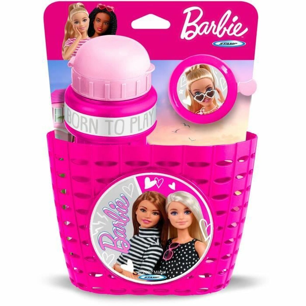 Coș de bicicletă pentru copii Mattel Barbie - Sport și în aer liber, Ciclism
