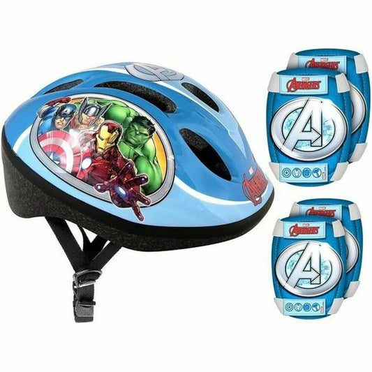 Kit Cască și Genunchiere Stamp AVENGERS - Sport și în aer liber, Mobilitate urbană