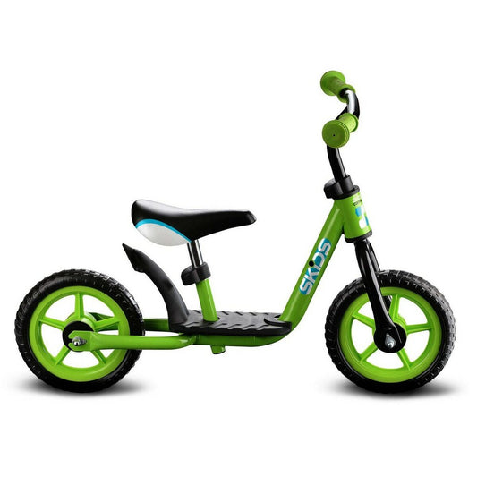 Bicicletă pentru copii Skids Control Verde Oțel Suport pentru Picioare - Jucarii si jocuri, În aer liber și sport