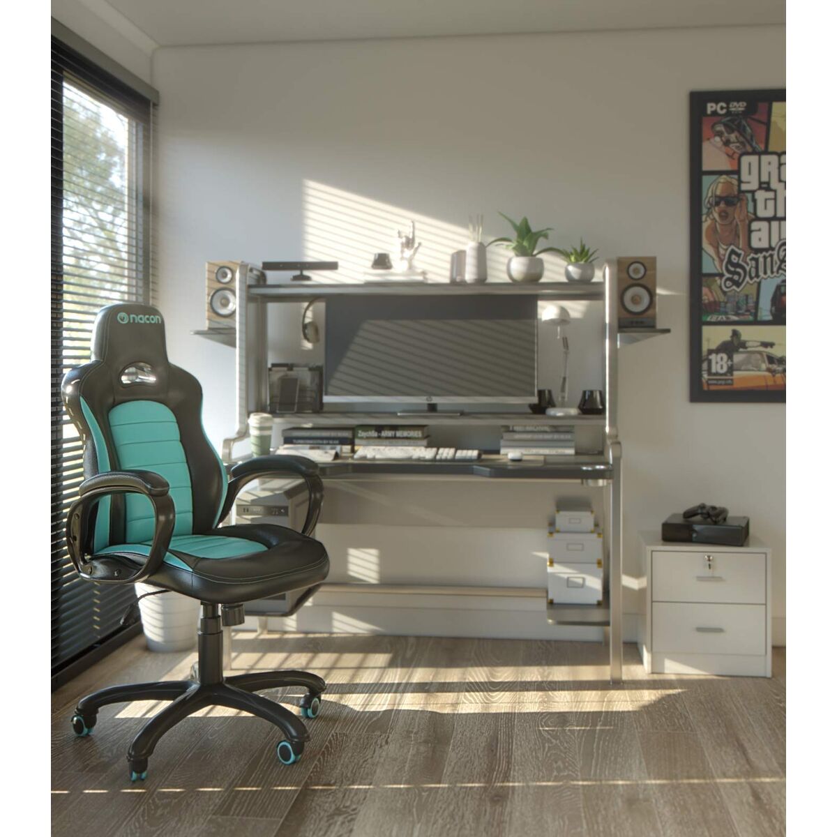 Scaun Gaming Nacon PCCH-350 Negru - Acasă și bucătărie, Mobilă