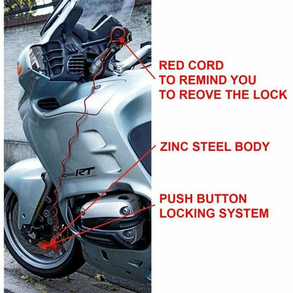 Lacăt cu cheie Master Lock Roșu - Sport și în aer liber, Ciclism