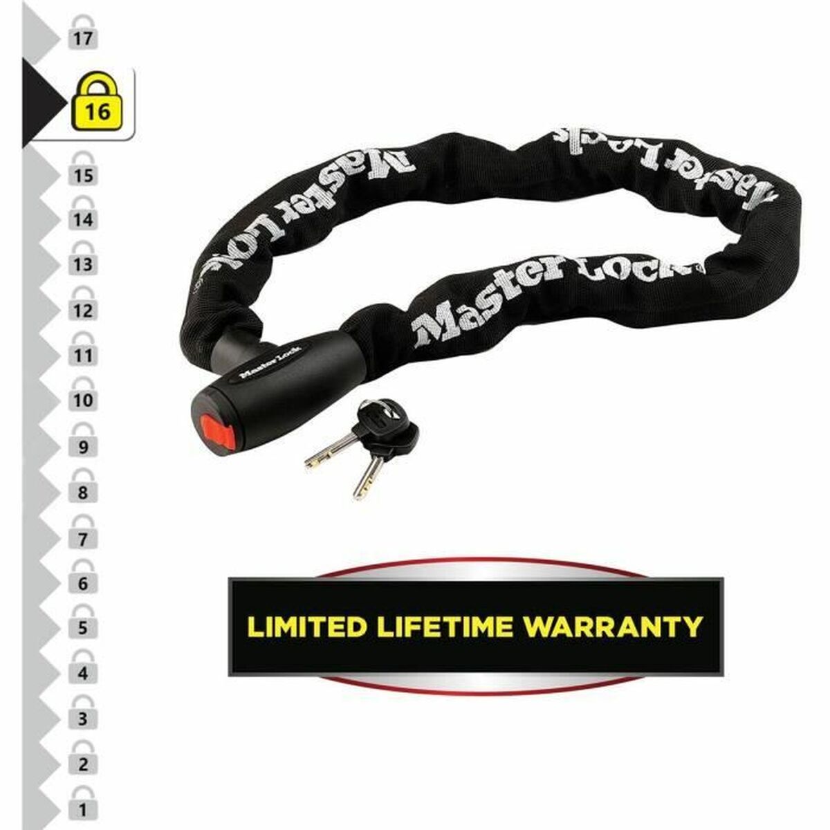 Lanț cu lacăt Master Lock - Sport și în aer liber, Ciclism